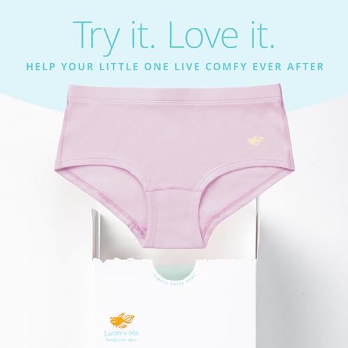 Lucky & Me | Annika Girls Boyshort Panties | Soft Cotton Blend Underwear | 5-Pack4