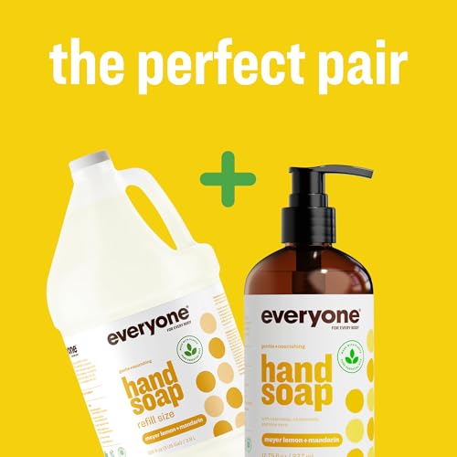 Image of Everyone Liquid Hand Soap Refill, Meyer Lemon Mandarin, 32 oz 2-Pack | Everyone Liquid Hand Soap Refill, Meyer Lemon Mandarin, 32 oz 2-Pack