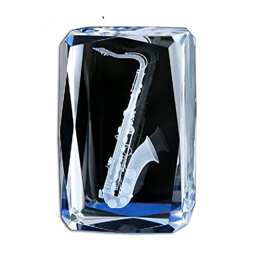 Saxophone en verre 3D pour sublimer la décoration de table de votre mariage