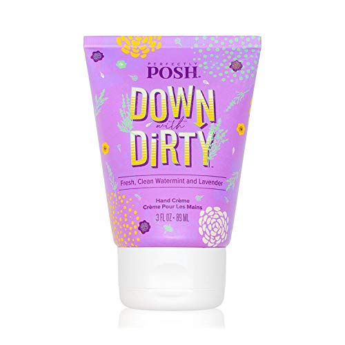 Perfectly Posh DOWN WITH DIRTY Big Fat Yummy Hand Creme (BFYHC) Fresh, Clean Watermint and Lavender Scented BFYHC, 3 fl. oz.