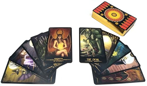 Gothic Horror Tarot Deck with Gold Edging