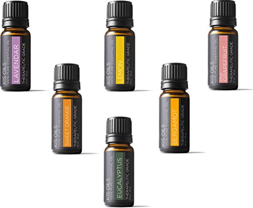 Aromatherapy Fresh Scent Kit 100% Pure Therapeutic Grade Sampler Set Essential Oil Gift Set 10 Ml Bottles (Top 6 Fresh)