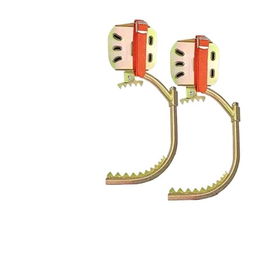 Adjustable Tree Climbing Spikes - Portable Carbon Steel Gear for Fruit Picking & Tree Work - Load Capacity 330lbs(500mm)