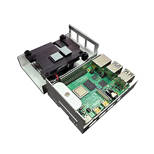 Refroidisseur Raspberry Pi 4 Gelid Solution ICEBERRY argent avec ventilateur intégré - 6