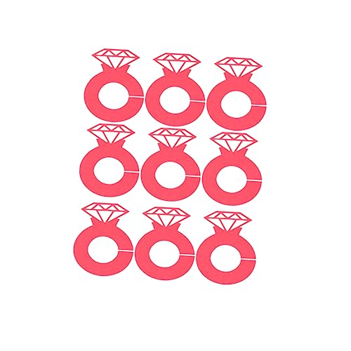 Abaodam Eleganti Cartellini per Bicchieri da Vino con Motivo a Rombi Rossi Etichette per Bevande Facili da Identificare durante Le Riunioni