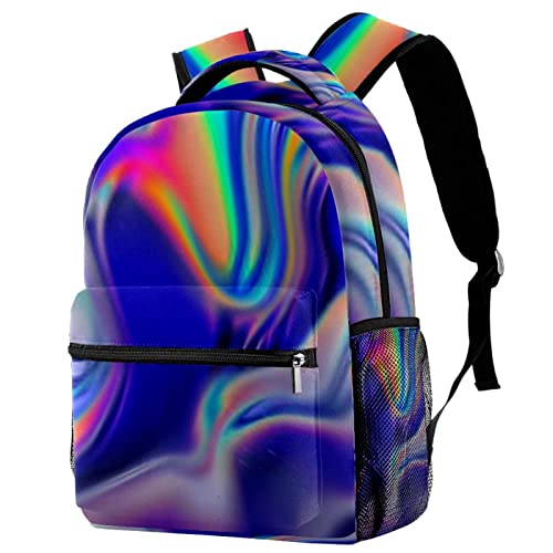 Sac à dos de voyage abstrait décontracté et léger de taille unique pour homme et femme