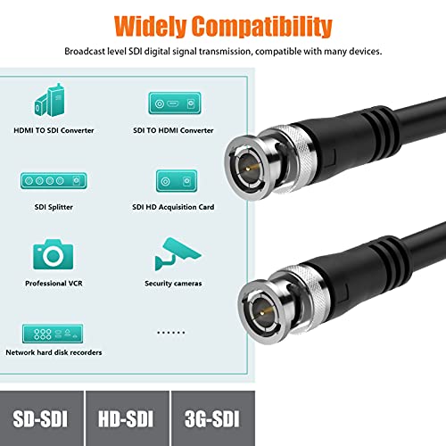 Ciwoda 3G Sdi Cable 100Ft, Bnc Cable Support Hd-Sdi 75 Ohm 1080P Sdi Video Cable For Video Security Camera And More #TOP5