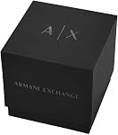 A|X ARMANI EXCHANGE Men's Chronograph Black Silicone Band Watch (Model: AX4161)