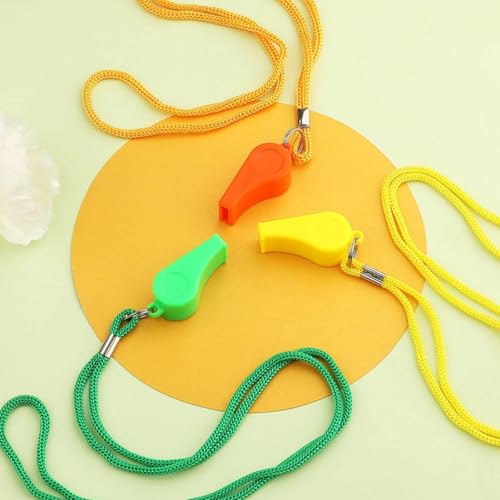 12 silbatos deportivos ruidosos con cordón para árbitros miniatura 5