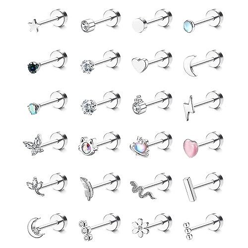 Boucles d'oreilles de cartilage 20G CZ pour illuminer votre style hélix et conque au quotidien
