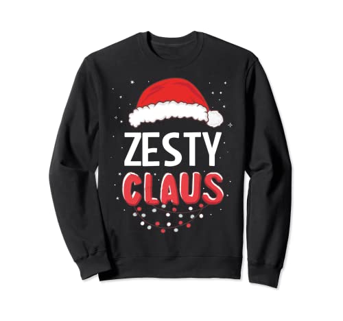 Zesty Santa Claus Christmas Matching Costume Sweatshirt