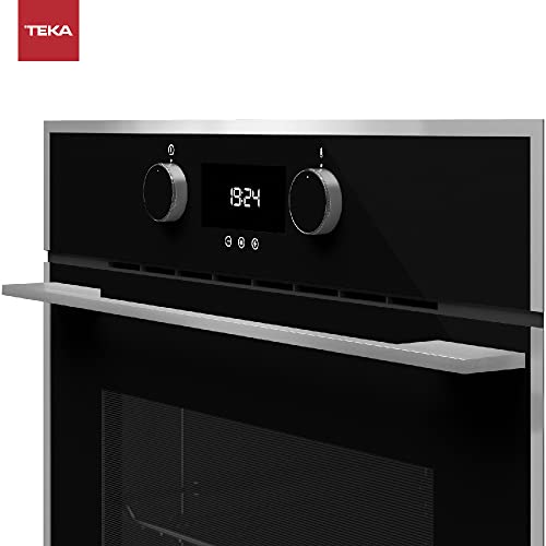Teka HLB 840 P - Horno Pirolítico Multifunción SurroundTemp de 60 cm, Sistema de Limpieza DualClean, Touch Control, Sistema Guía Plus-Extension, Color Cristal Negro con Marco - imagen 6