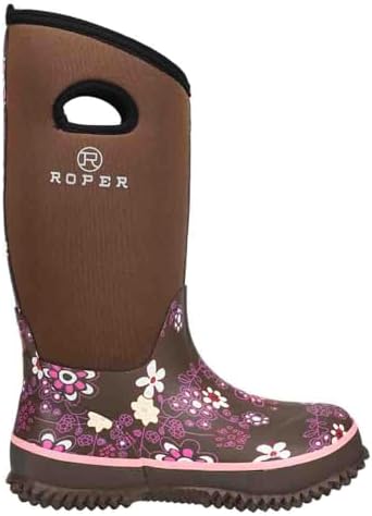 ROPER Womens Barnyard 12 Inch Floral Round Toe Rain Casual Boots Mid Calf - Brown - Size 7 B | Image 2