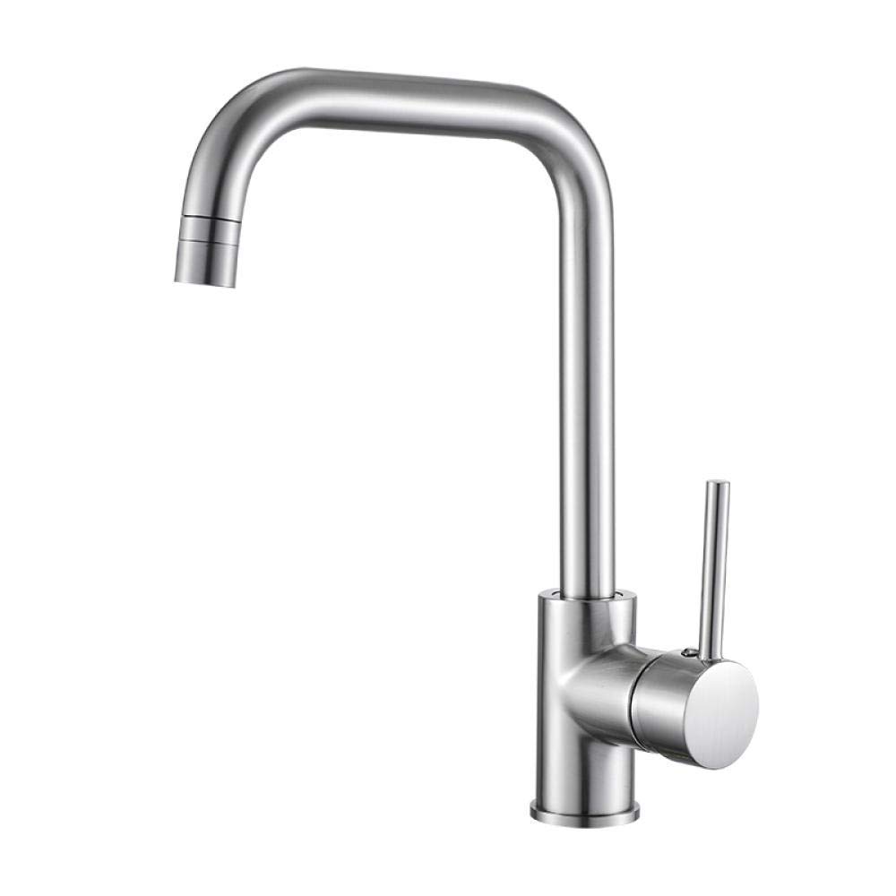 Robinet de cuisine en nickel anti-trace pour un nettoyage rapide