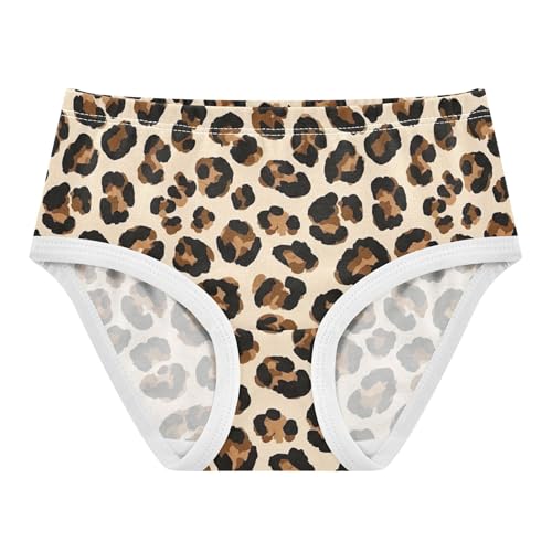 Colorful Toddler Girls Underwear 2t Cotton Panties Little Girl Classic Brown Leopard Spots Beige Undies Kids Briefs