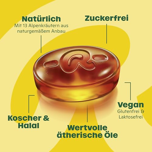 Ricola Original Kräuter, 75g Beutel Original Schweizer Kräuter-Bonbons mit 13 Schweizer Alpenkräutern, zuckerfrei, 1 x 75g, vegan
