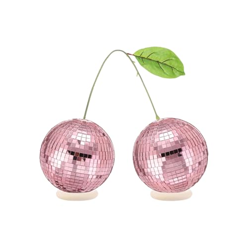 Decorazioni Per Palle Da Discoteca – Palle Da Discoteca | Decorazione Da Tavolo Con A Specchio Da Discóteca In Ciliegio | Ornamento Da Scrivania Estetico Per Matrimoni, Natale, Club, Vacanze, Fe