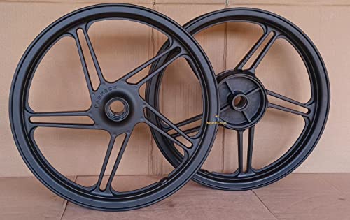 Par de Rodas Dianteira Disco de Liga Leve Cg 150 160 Titan Fan Start – Fabreck 5 Palitos