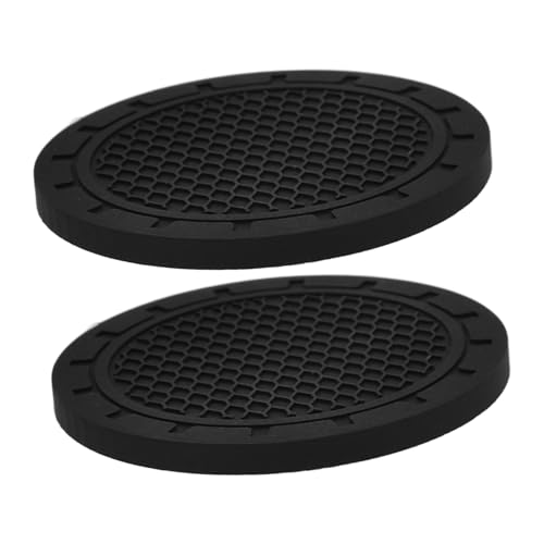 Vaguelly 2pcs Car Drink Mats for Vehicle Cup Holders Non- Models for Daily Use and Replacement