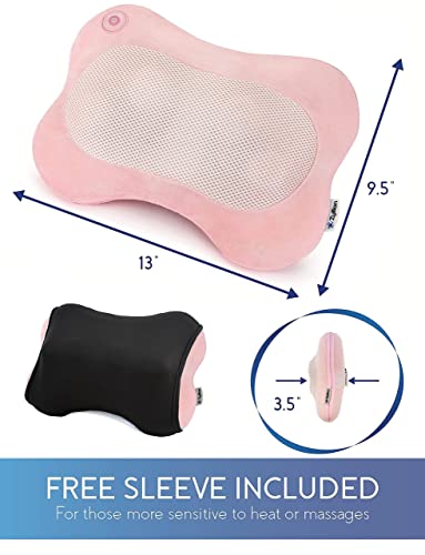 Zyllion Zma-13 Shiatsu Pillow Massager Bundle (Black And Pink Velvet) #TOP6