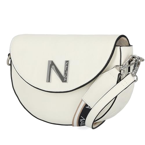 Image of Nautica Delray Flap Crossbody Purse Womens Shoulder Bag, Magnetic Snap Closure Pocket, Small Travel Handbag, Adjustable Strap