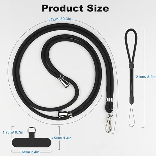 Image of AccuPrints Sumiko Phone Wrist Lanyard Rope - Anti-Lost, Secure & Stylish Hand Strap for smartphones for womens and mens parents