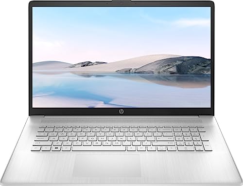 Image of HP 17.3'' Laptop, Intel Quad Core i3-1125G4 Processor, 20GB RAM, 1TB SSD, Anti-Glare Display, Long Battery Life, Wi-Fi and Bluetooth, Webcam, HDMI, NLY MP, Windows 11, Silver