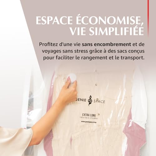 Sacs sous vide à suspendre anti-odeur pour protéger robes et costumes - 6