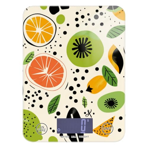 Carino Doodle Disegni Lime Summer Keto Bilancia da cucina digitale per cibo 12 lb/1 oz, 5kg/5g Bilancia digitale grammo con 4 unità per (utente) (utente) (utente) bascula digitale de peso para comida