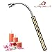 Candle Lighter, Eitou USB Electronic Lighter with LED Rechargeable Electric Lighter Long Flexible Neck for Camping Cooking BBQs Fireworks (Gold)
