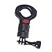 NovelGoal Motorcycle Handlebar Clip Holder 1/4 Screw Bicycle Bike Seatpost Clamp Compatible with Gopro 11 ONE Action Camera Accessories (Black Red Set)