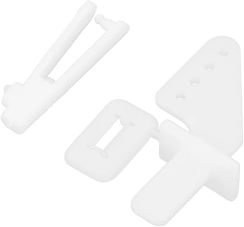 Miniatura 9 de LIANGLIDE Juego de 20 juegos de 4 agujeros de control de cuernos de horquilla KT ángulo de timón para avión RC, espuma de ala fija especial para