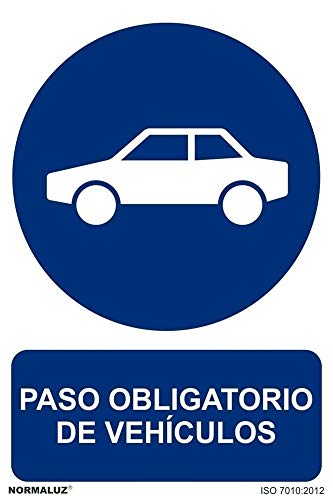 Señal Paso Obligatorio De Vehículos Con Tintas Uv | Adhesivos De Vinilo - 100 X 150 Mm En Oferta Normaluz Rd26657 - Señal Adhesiva Paso Obligatorio De Vehículos Adhesivo De Vinilo 10X15 Cm Con Cte, Ripci