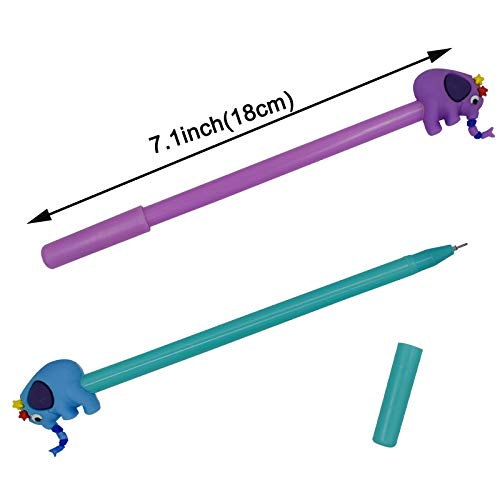 Bolígrafos Maydahui 28 pcs elephant roller negro gel miniatura 2