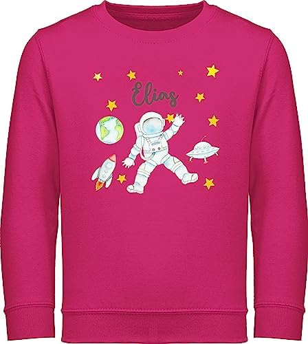 Kinder Sweatshirt Mit Astronaut Design - Planet Sonnensystem Pullover Für Jungen & Mädchen