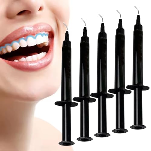 FiTspi Zahnfleischschutzgel, 1,5 ml, Zahnfleischschutz mit Spitzen, bietet eine schützende Barriere für das Zahnfleisch, ermöglicht Zahnaufhellung mit reduzierter Empfindlichkeit, 5 Stück