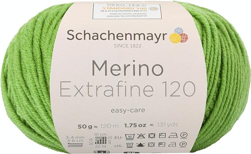 Schachenmayr Merino Extrafine 120, 50G apple green Fils À Tricoter