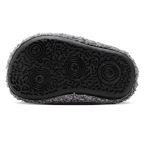 Scurtain Kids Toddler Slippers Socks Artificial Woolen Slippers For Boys Girls Baby With Non-Slip Rubber Sole 2026 Grey 6.5-7.5 Toddler #TOP4