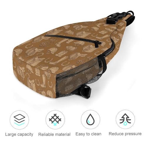 Bolso bandolera unisex ligero de twill para senderismo miniatura 5