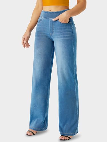 Wide Leg Jeans Woman，High Waisted Straight Leg Jeans Baggy Loose Boyfried Denim Pants3