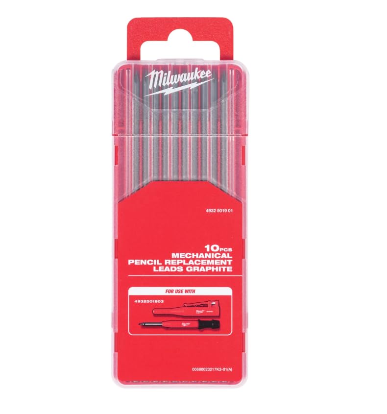 Milwaukee Mechanical Construction Pencil Leads Graphite 10 pc/box 4932501901