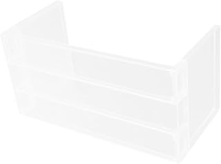 Angoily Refrigerator Divider Acrylic Shelf Organizer Fridge Storage Rack Removable Partition for Kitchen and Freezer Large Size