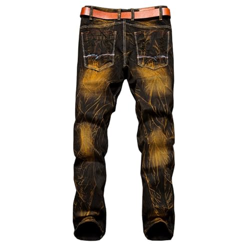 Jeans desgarrados para hombre estilo punk gótico miniatura 3