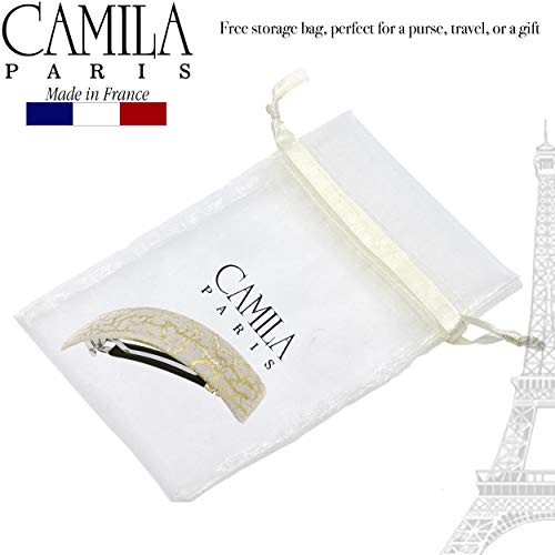 Camila Paris Cp2553 French Hair Barrette Clip For Girls For Thick Curly Wavy Long Hair, Strong Hold Grip Hair Clips For Women, Automatic, No Slip Durable Styling Girls Hair Accessories, Made In France #TOP4