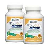 DOCTORS' PREFERRED GlucoGold with Berberine, Concentrated Cinnamon, Chromium, Banaba Leaf Extract | 180 Tablets