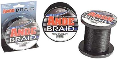 Ande BG-15-30 Braid Fishing Line Graphite 150 Mtr 30 lb Test