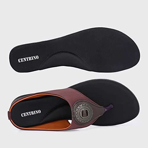 Image of Centrino Women Thong Sandals & Comfortable Ortho Care Sandal For Ladies | Fashion Wear Sandal & Chappal | Soft Cushioned for More comfort (2854)