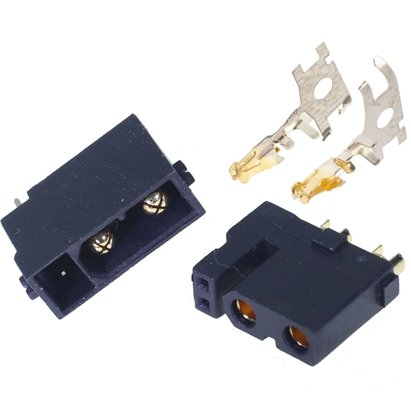 5Pcs XT30 2 2 -F M 2 Power Pin 2 Data Pin Smart Battery Connector BMS Straight Bend