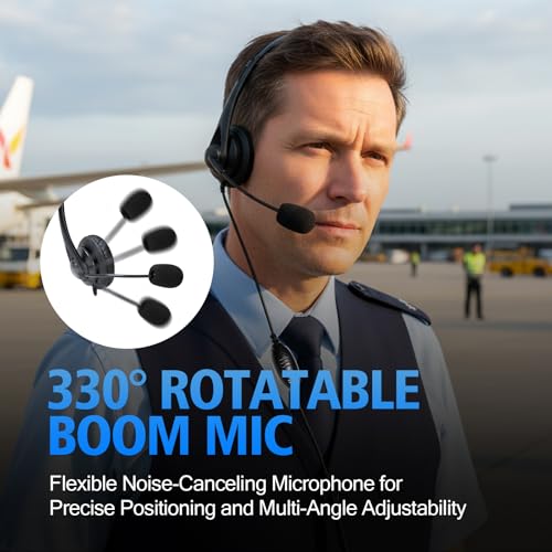 Auriculares de 2 pines Motorola WODASEN con micro de brazo PTT y orejera unica 6