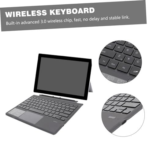 Teclado Inalambrico para Tablet con Funda Protectora Negra y Teclas Mecanicas 6